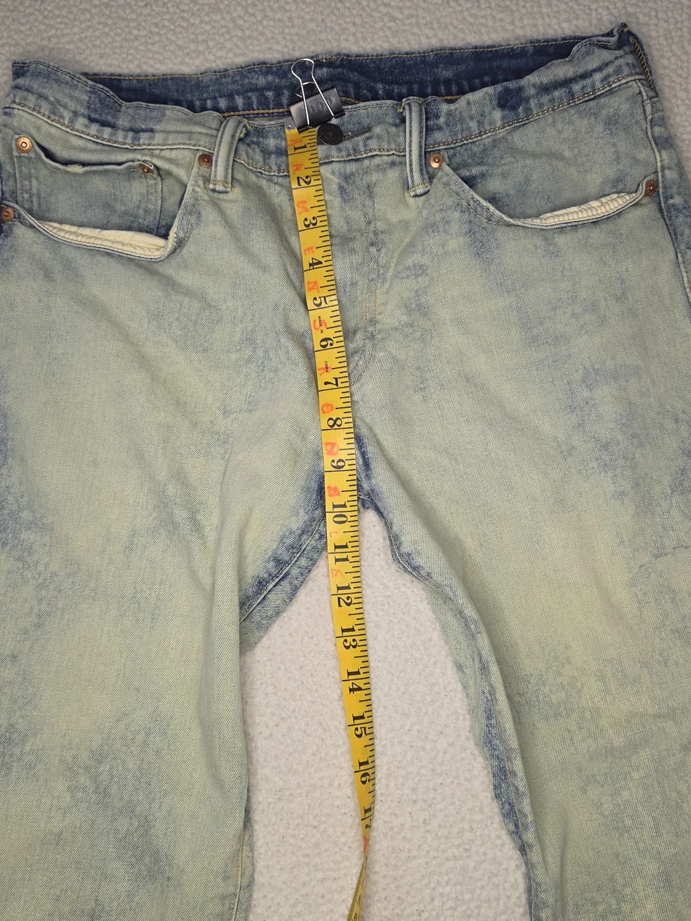 Levi's Men's 511 Light Blue Acid Wash Straight Jeans Red Tab